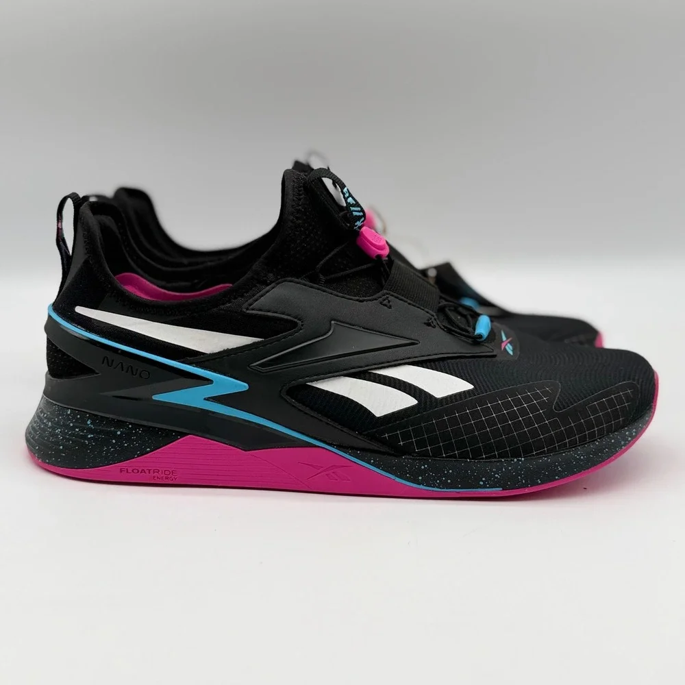 Reebok Nano X3 Froning Training Shoes Black Pink Blue 100074781 Mens 11